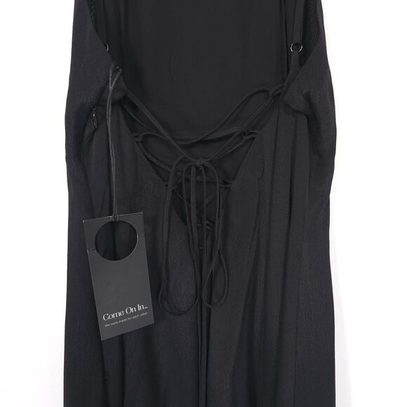 NWT Privacy Please REVOLVE Size SMALL Orrin Maxi Dress Women’s Black Slit Sexy - Picture 11 of 13